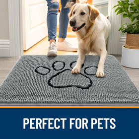 OLANLY washable mud mat is easy to clean, shake out or machine wash.