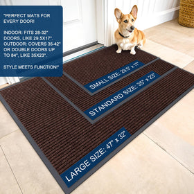 OLANLY waterproof heavy-duty doormat designed for high-traffic doors.