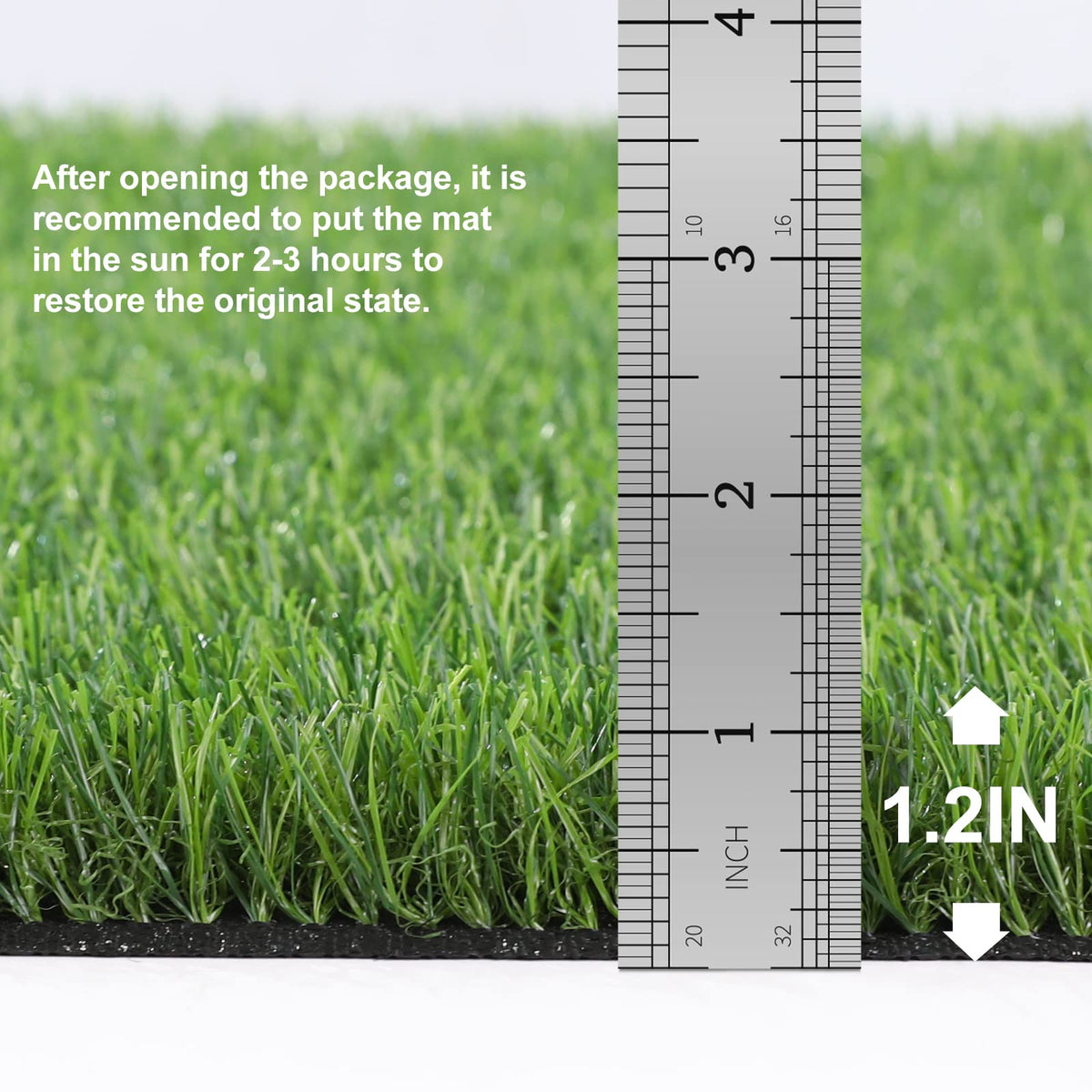 OLanto artificial grass door mat for indoor use with lush turf and easy maintenance