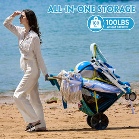 Old Bahama Bay beach cart cooler bag for chilled drinks during sunny outings
