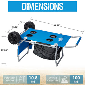 Old Bahama Bay chair and umbrella holder for hands-free beach setup