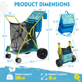 Old Bahama Bay collapsible all-terrain wagon ready for quick setup and storage