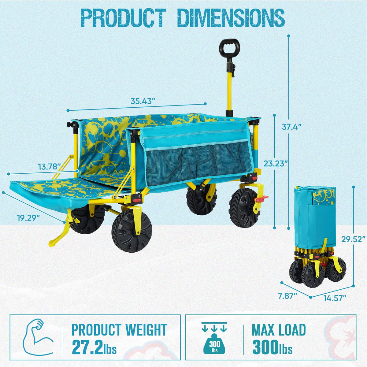 Old Bahama Bay outdoor camping and garden wagon ready for adventures.