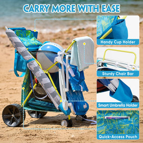Old Bahama Bay umbrella holder keeps shade accessible on crowded shore days