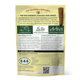 Old Farmer's Almanac 6-4-6 NPK balance supports vibrant color and fruiting.