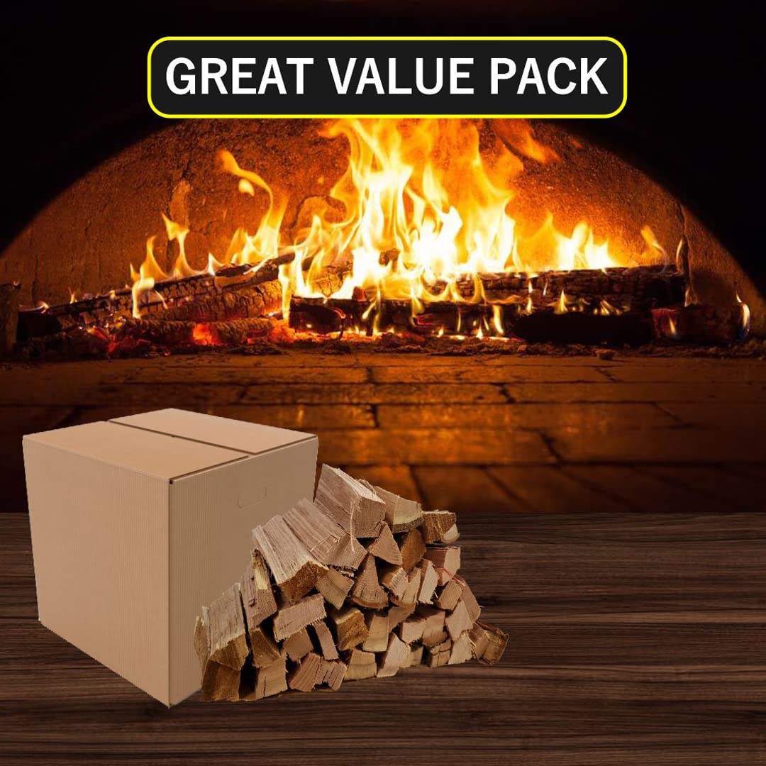 Old Potters 6-inch log bundle featuring compact storage and quick lighting