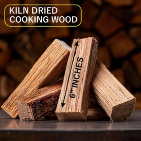 Old Potters kiln-dried cherry logs for mild fruity smoke