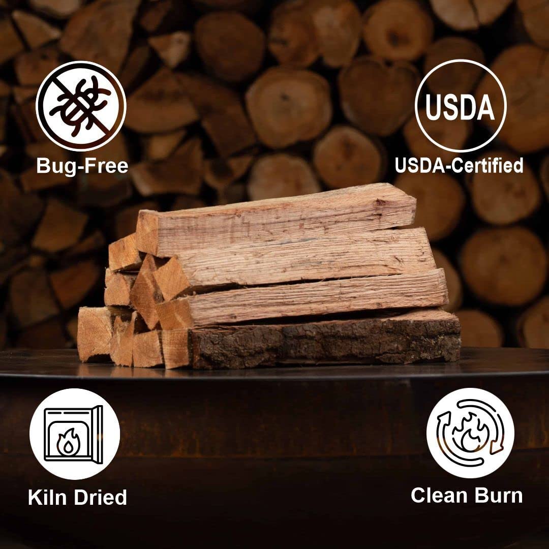 Old Potters USA-made 12lb pizza wood bundle for outdoor cooking
