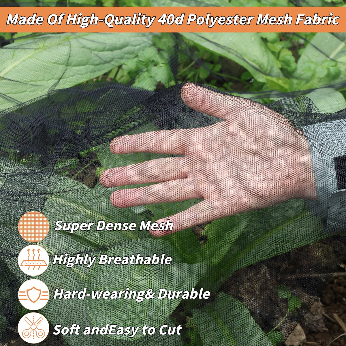 Oleitodh mosquito netting balcony-drape allows airflow while blocking insects.