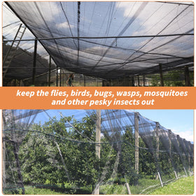 Oleitodh mosquito netting pest-barrier keeps flies and wasps away from vegetables.