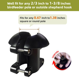 OLEKE 16-inch squirrel baffle providing wide shield for outdoor feeders.