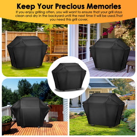 Olforce grill cover fits most 2-4 burner grills for versatile compatibility