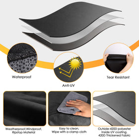 Olforce grill cover windproof straps secure the cover against strong winds