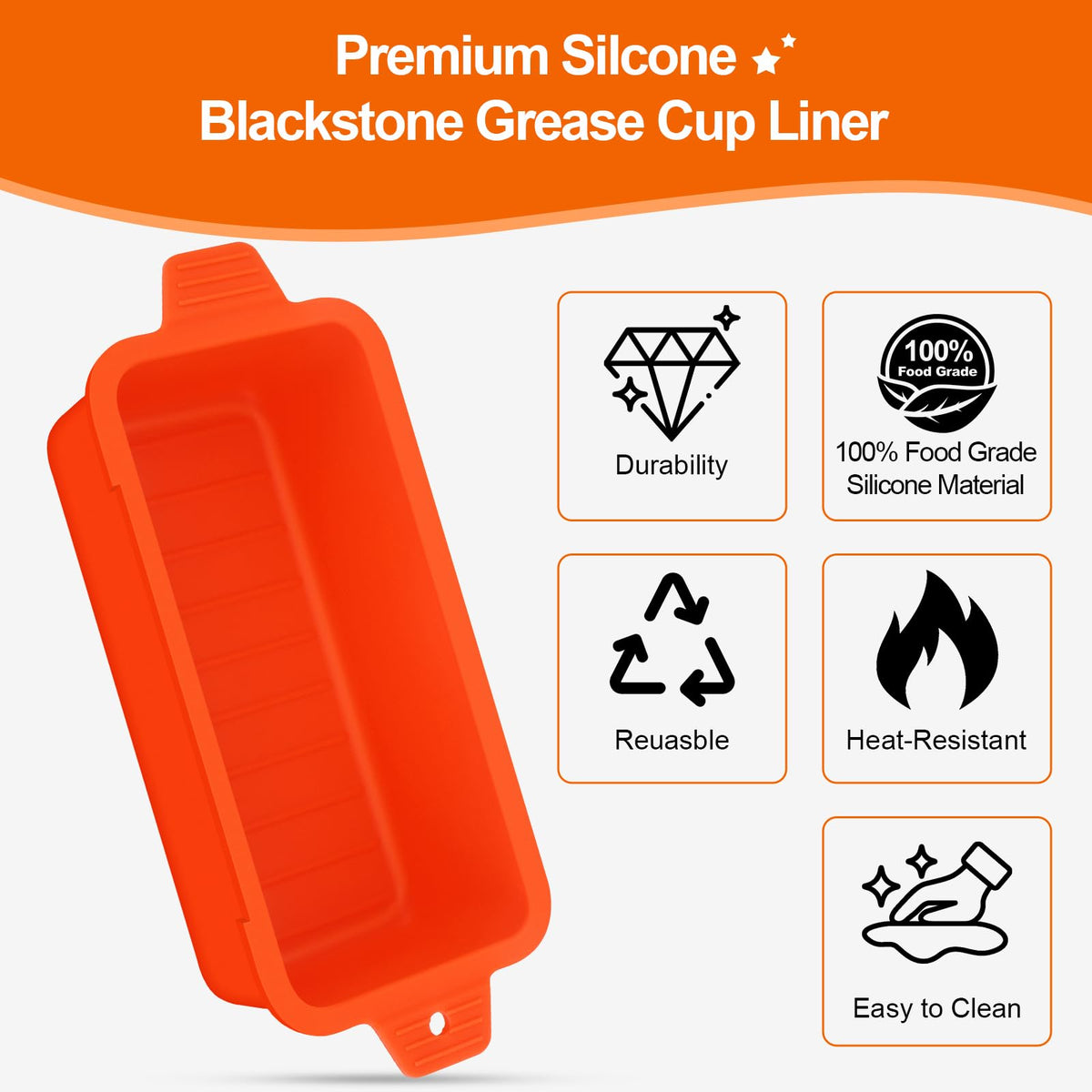 Oligive dishwasher-safe silicone liner helps quick post-grill cleanup
