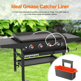 Oligive silicone liner orange is easy to clean and reuse after grilling