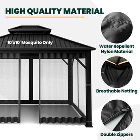 OLILAWN replacement netting uses sturdy polyester and nylon mesh for calm, breezy outdoor moments