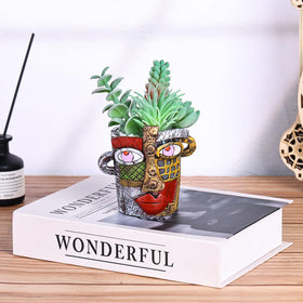 oliruim face planter with drainage hole supporting healthy roots