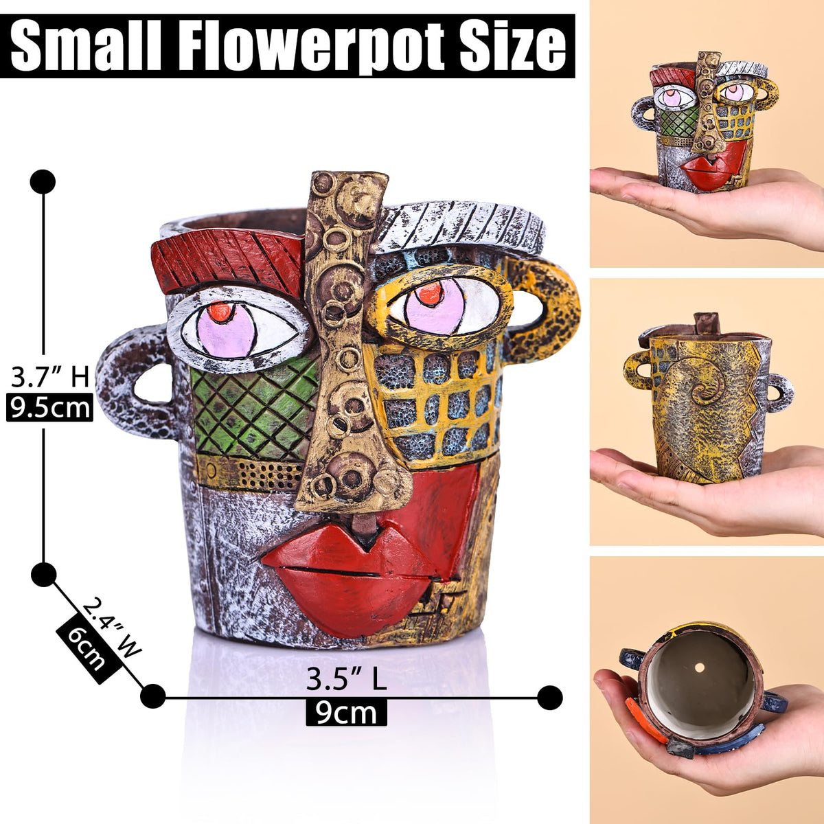 oliruim mini succulent planter perfect for small plants