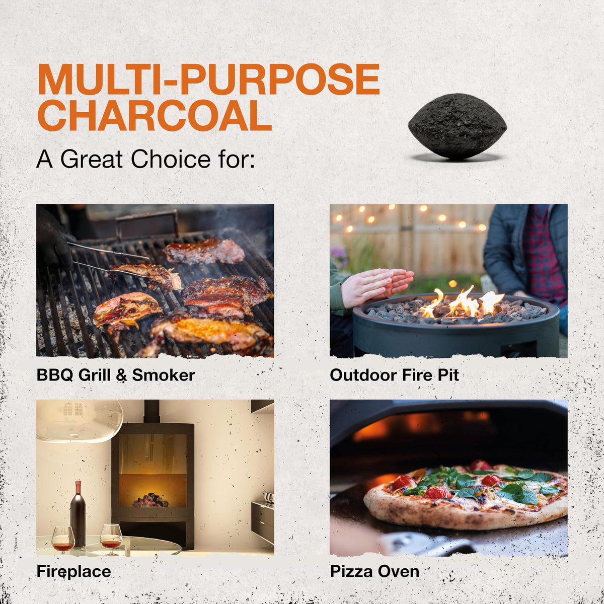 Olivette briquettes deliver high-heat performance for searing and even cooking