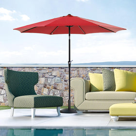 OLIXIS red canopy adds bold color while delivering durable shade