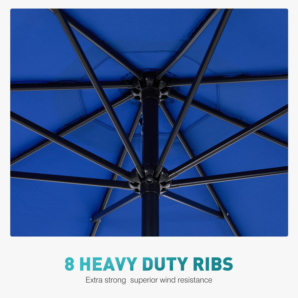 OLIXIS outdoor umbrella ideal for poolside, terrace, beach, and restaurant settings