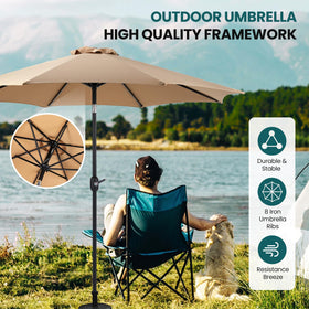 OLIXIS versatile outdoor umbrella for patio, terrace, and beach use.