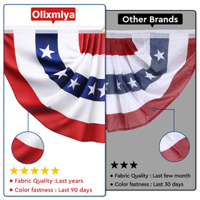 Olixmlya easy-hang patriotic flags add instant curb appeal