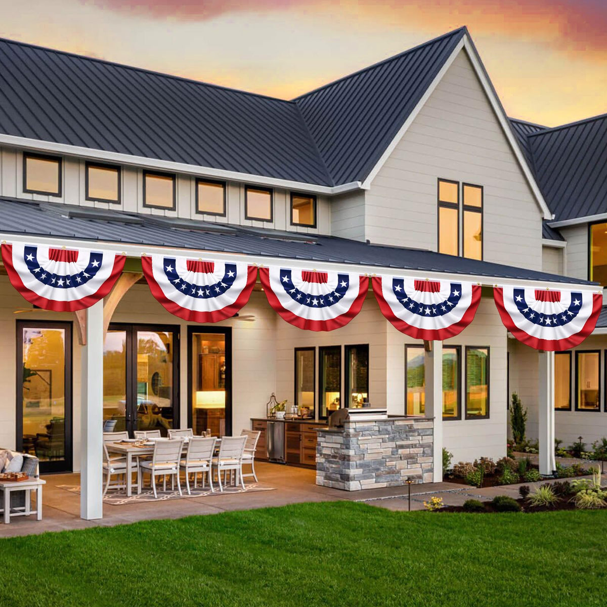 Olixmlya flag 1.5x3 ft size fits porches and railings