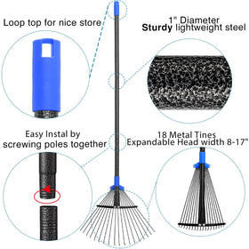 Oliynedy camping-ready rake packs compactly for outdoor trips