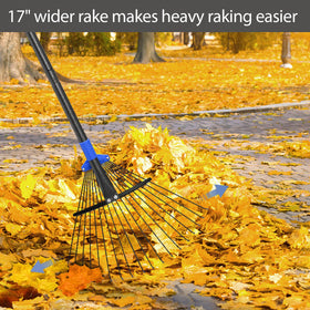 Oliynedy heavy-duty metal rake features rust-resistant coating for demanding tasks
