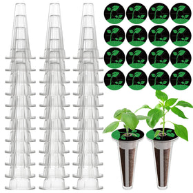 Oliz hydroponic baskets 50-pack for reusable seed pod setup and easy gardening.