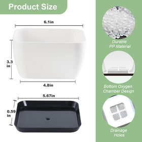 Oliz succulent pots with thick-walled construction for durable use.