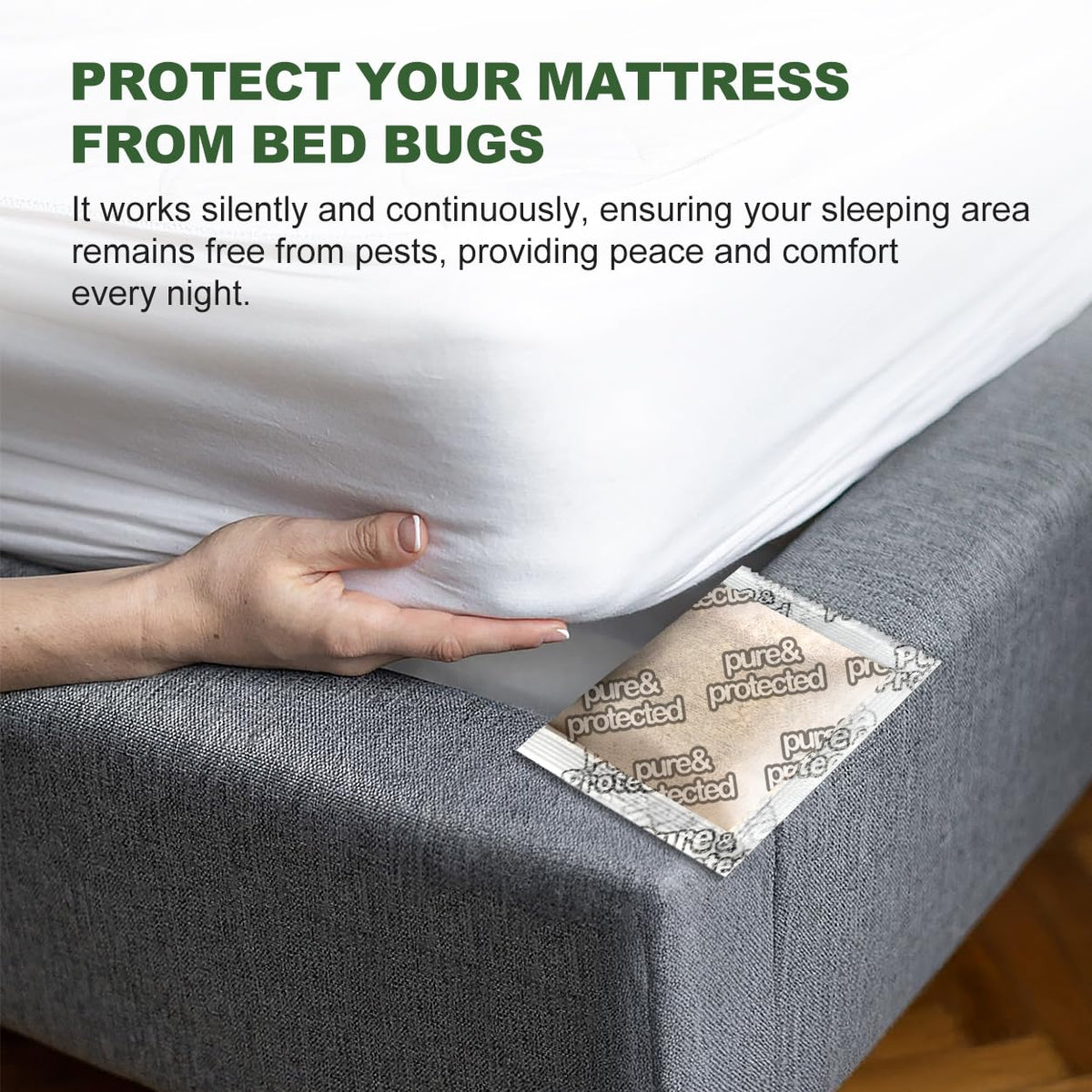 Olougda bed bug pouches curtains: near curtains to keep mites at bay.