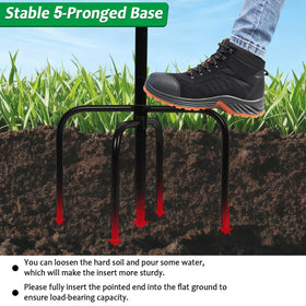 Olpchee 35-inch tall green bird bath balances height and visibility