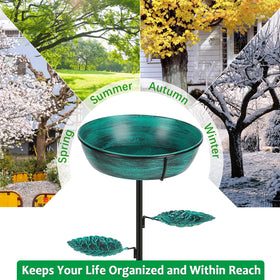 Olpchee bird bath with removable bowl simplifies maintenance