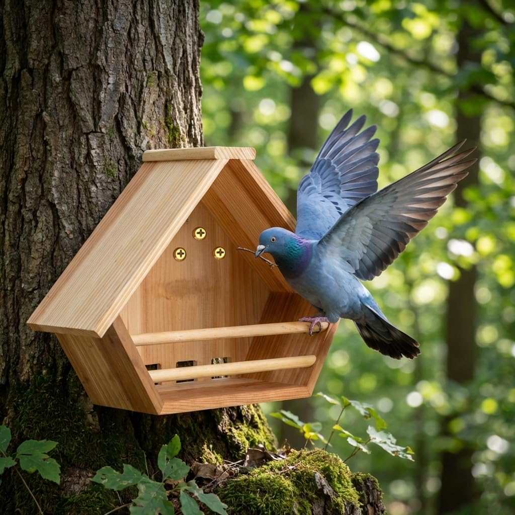 Weather-resistant finish on Oltara outdoor bird house