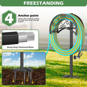 OLV hose stand with electrophoretic coating resists rust in outdoor conditions