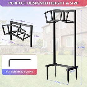 OLV easy-assembly hose stand lets you set up in minutes.