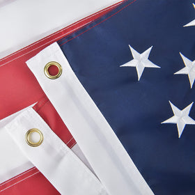 Olycole American Flag 5x8ft four-row lock-stitching reduces fraying