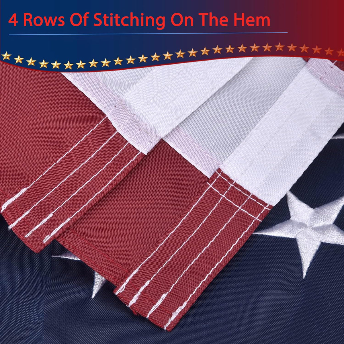 Olynese flag deluxe polyester resists water and sun fading.