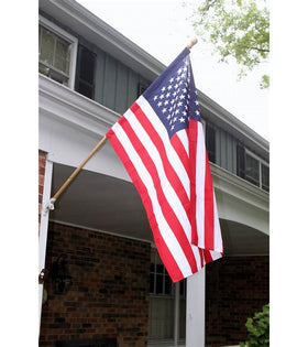 OLYNIK American Flag installation sleeve aids pole mounting.
