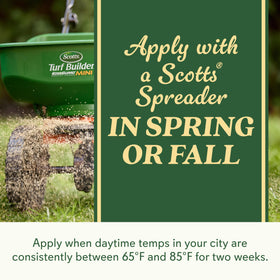 O.M. Scott Tall Fescue seed overseeding coverage reaches up to 2,000 sq ft.