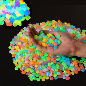 OMCleaner Glow Stones rainbow collection glowing pebbles for versatile indoor and outdoor decor