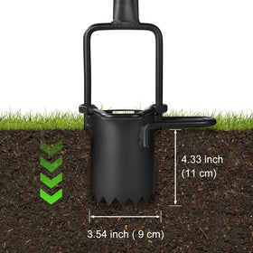 Omesata garden tool features durable iron construction for stability.