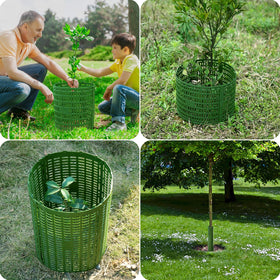 Omirome multi-use protector shields trees and landscape features.