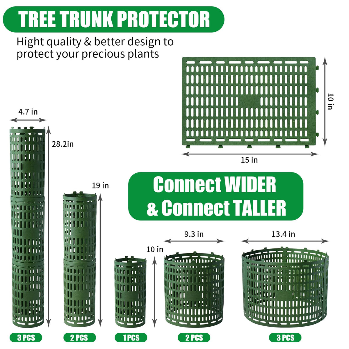Omirome tree guard twist ties around a sapling.