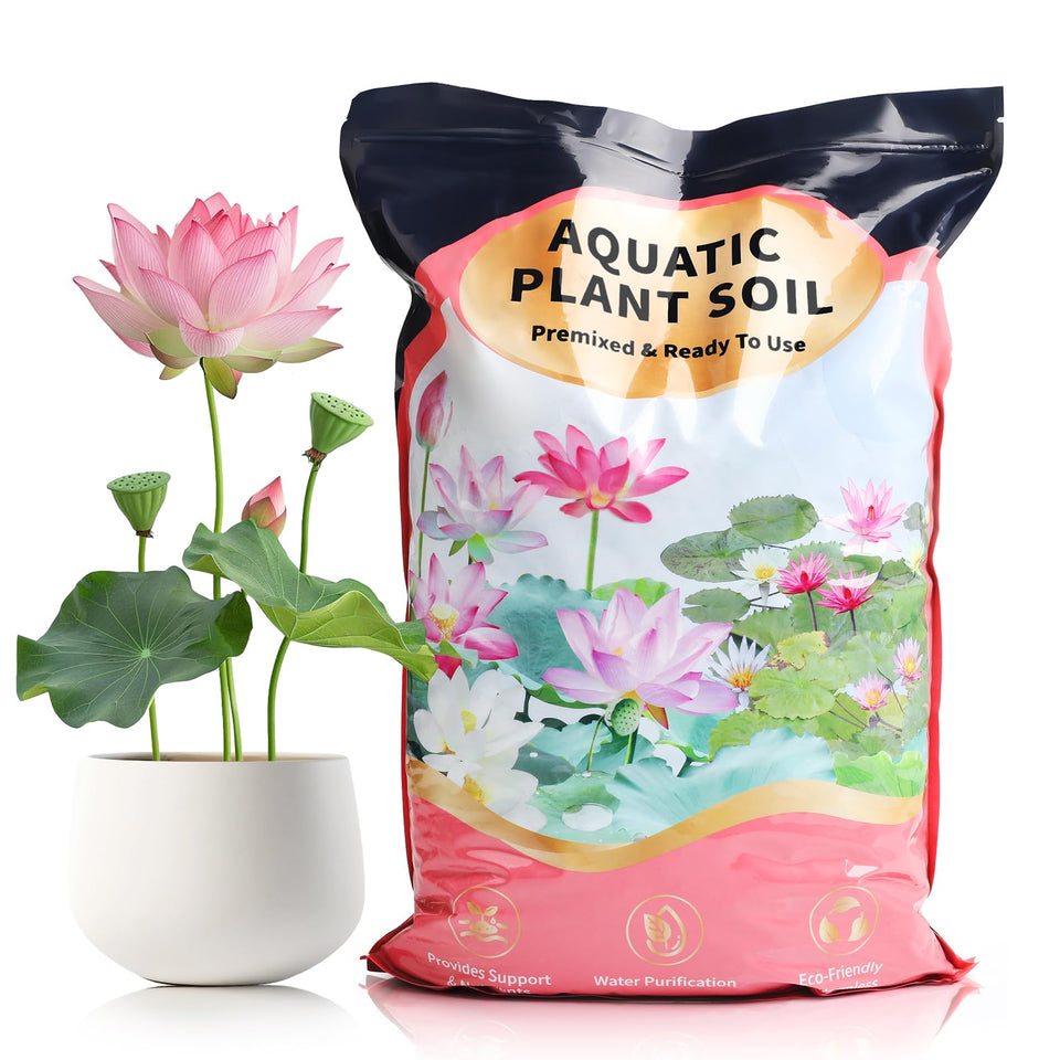 Omitgoter Aquatic Soil supports lotus root growth in water gardens
