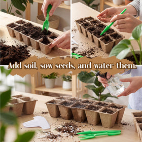 Omitgoter eco-friendly kit enabling efficient batch sowing and transplant planning