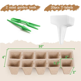 Omitgoter biodegradable peat pots showing natural pulp material for eco-friendly gardening