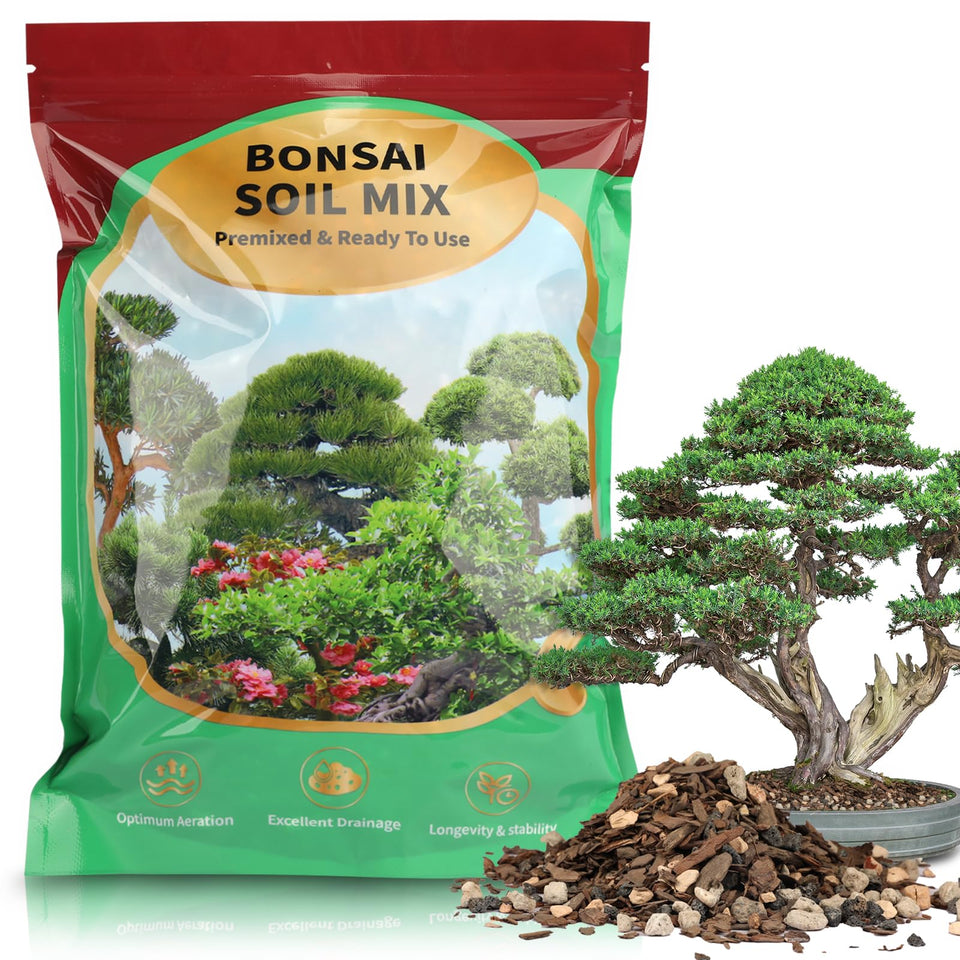 Omitgoter Bonsai Soil Mix 1qt bag ready for effortless repotting